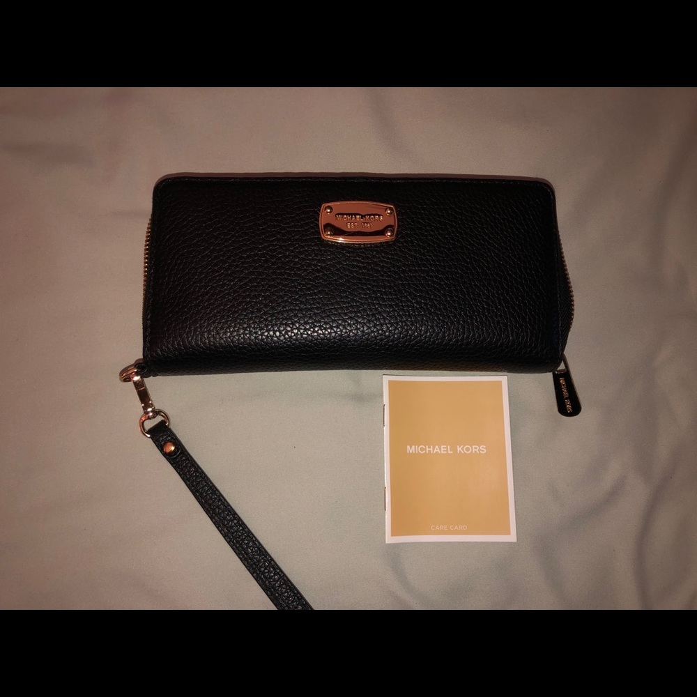 Michael Kors Black Wristlet